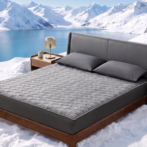 image:imageCozy Bliss Leakproof Cooling Mattress Pad Queen QMaxgt045 Soft Noiseless Breathable Mattress Topper Cover with Deep Pocket Fits 818 Inches for Summer Bed Hot Sleepers WhiteGray