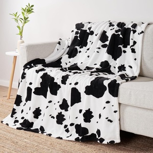 image:imageCozy Bliss Leopard Print Fuzzy Throw Blanket for Couch  Thick Soft Warm Fleece Blankets for Room Decor for Kids Women Men Girls Brown Cheetah 5060Black White