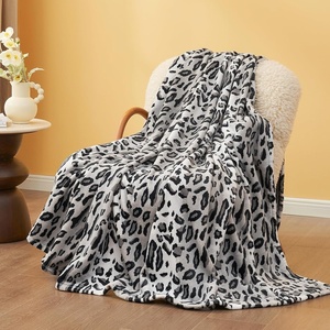 image:imageCozy Bliss Leopard Print Fuzzy Throw Blanket for Couch  Thick Soft Warm Fleece Blankets for Room Decor for Kids Women Men Girls Brown Cheetah 5060Silvery Leopard