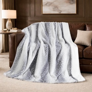 image:imageCozy Bliss Luxury Faux Fur Throw Blanket Animal Print Non Shedding Double Sided Sherpa Blankets Super Soft Fluffy Thick Warm Throws Home Decor for Christmas Couch Bed Sofa Women Grey 50x60 InchesGrey