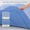 image:imageCozy Bliss Cute Shell Shape Cooling Mat for Small Dogs and Cats NonSlip Leakproof Washable Pet Cooling Mat for Hot Weather with QMax 05 Indoor and Outdoor Summer Pad Heather Haze Blue 27x30Haze Blue