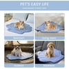 image:imageCozy Bliss Cute Shell Shape Cooling Mat for Small Dogs and Cats NonSlip Leakproof Washable Pet Cooling Mat for Hot Weather with QMax 05 Indoor and Outdoor Summer Pad Heather Haze Blue 27x30Haze Blue