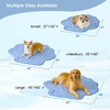 image:imageCozy Bliss Cute Shell Shape Cooling Mat for Small Dogs and Cats NonSlip Leakproof Washable Pet Cooling Mat for Hot Weather with QMax 05 Indoor and Outdoor Summer Pad Heather Haze Blue 27x30Haze Blue