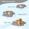 image:imageCozy Bliss Cute Shell Shape Cooling Mat for Small Dogs and Cats NonSlip Leakproof Washable Pet Cooling Mat for Hot Weather with QMax 05 Indoor and Outdoor Summer Pad Heather Haze Blue 27x30Charcoal Gray
