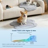 image:imageCozy Bliss Cute Shell Shape Cooling Mat for Small Dogs and Cats NonSlip Leakproof Washable Pet Cooling Mat for Hot Weather with QMax 05 Indoor and Outdoor Summer Pad Heather Haze Blue 27x30Charcoal Gray